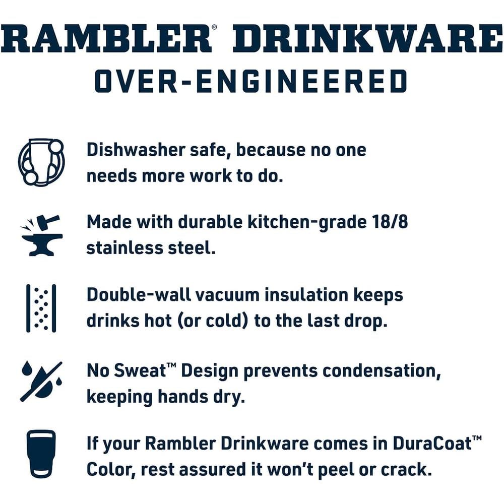 YETI RAMBLER VASO DE 10 OZ DE ACERO INOXIDABLE Y TAPA MAGSLIDER | CAMUFLAJE - 4
