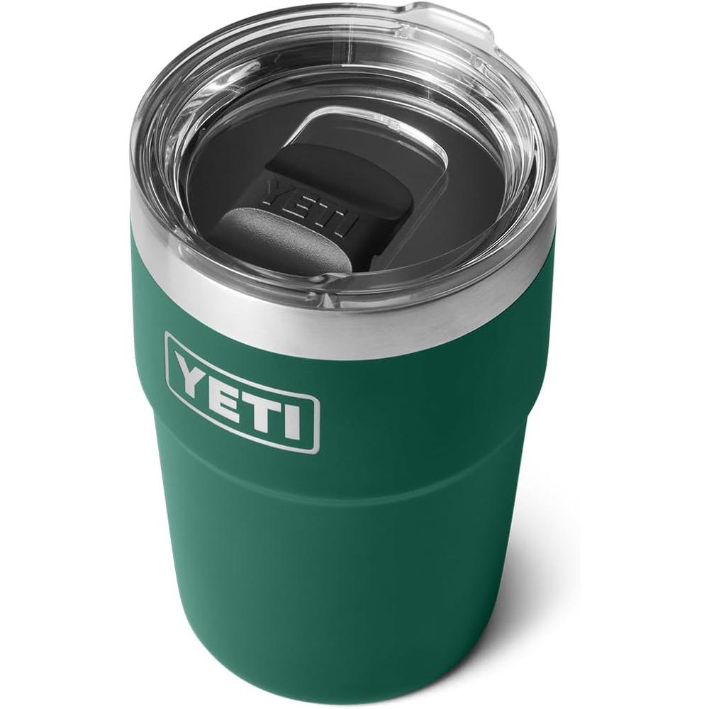 YETI RAMBLER VASO DE 16 OZ DE ACERO INOXIDABLE CON TAPA MAGSLIDER | VERDE OSCURO - 1
