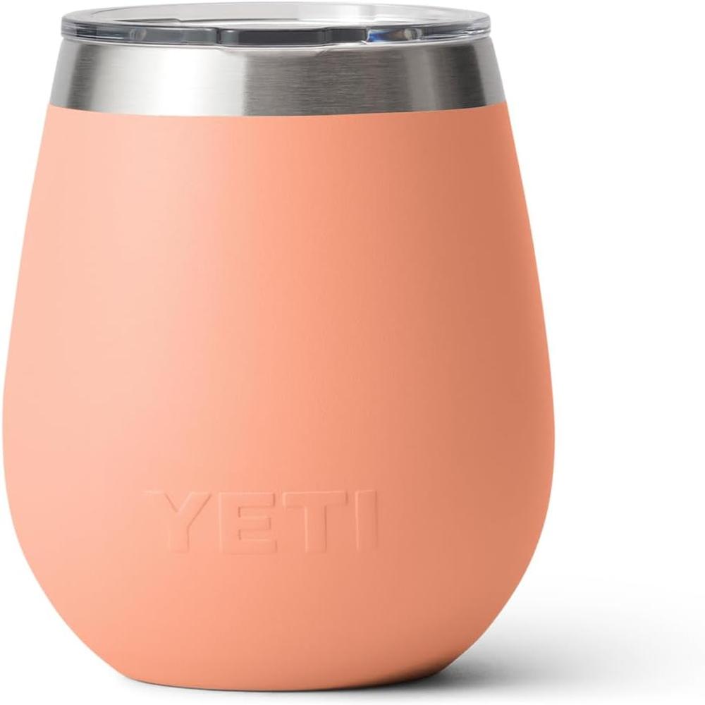 YETI RAMBLER VASO DE VINO DE 10 OZ DE ACERO INOXIDABLE CON TAPA MAGSLIDER | MELOCOTÓN - 5