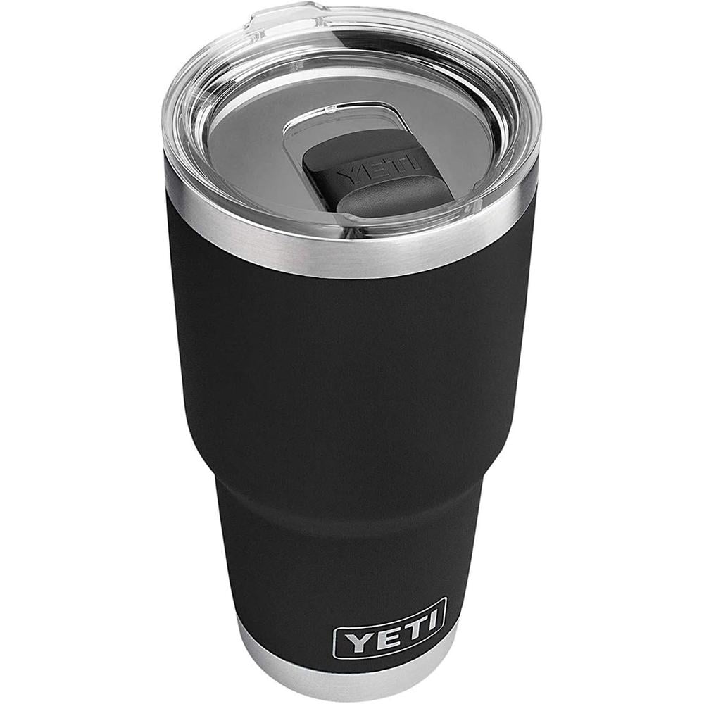 YETI RAMBLER VASO DE 30 OZ DE ACERO INOXIDABLE Y TAPA MAGSLIDER | NEGRO - 1