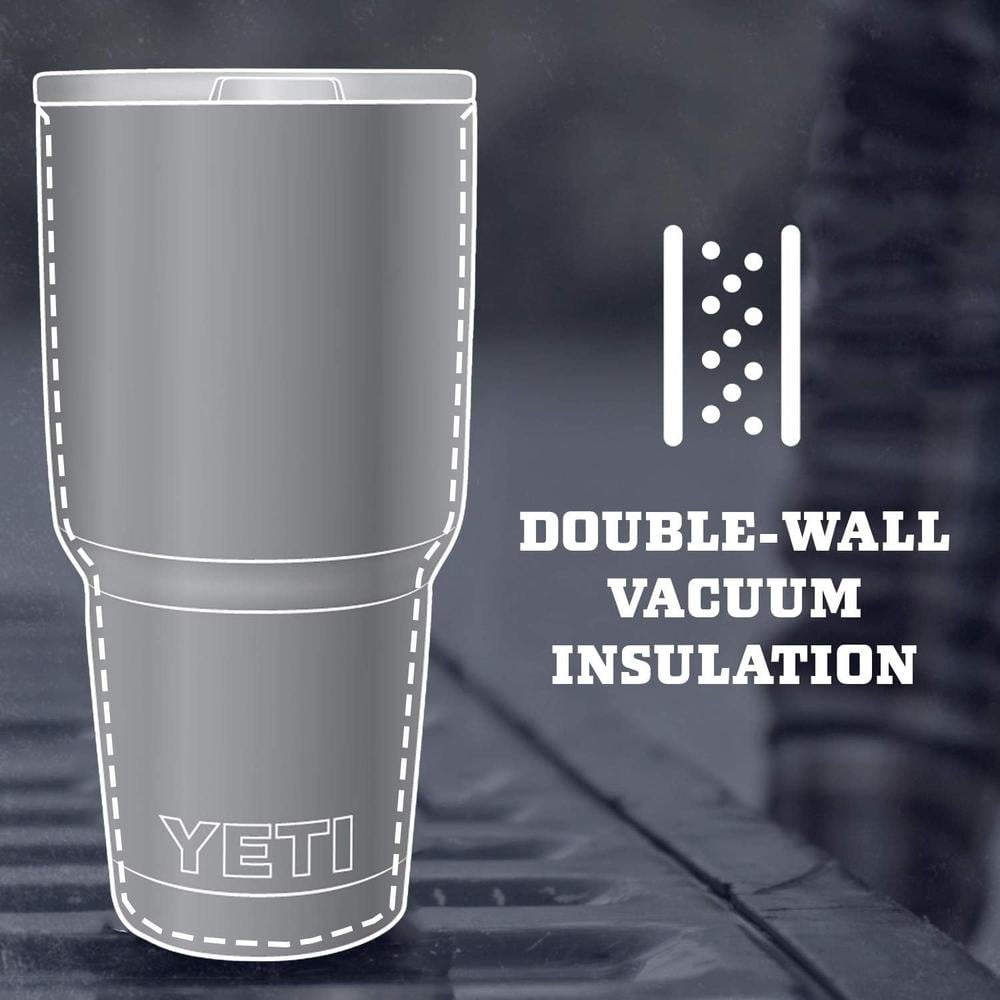 YETI RAMBLER VASO DE 30 OZ DE ACERO INOXIDABLE Y TAPA MAGSLIDER | NEGRO - 3