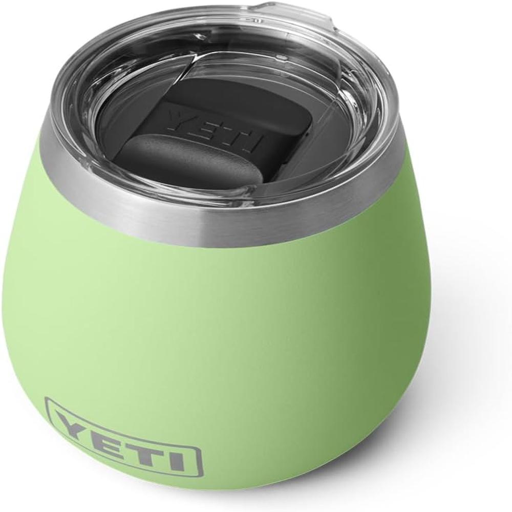 YETI RAMBLER VASO DE VINO DE 10 OZ DE ACERO INOXIDABLE CON TAPA MAGSLIDER | VERDE LIMÓN - 1