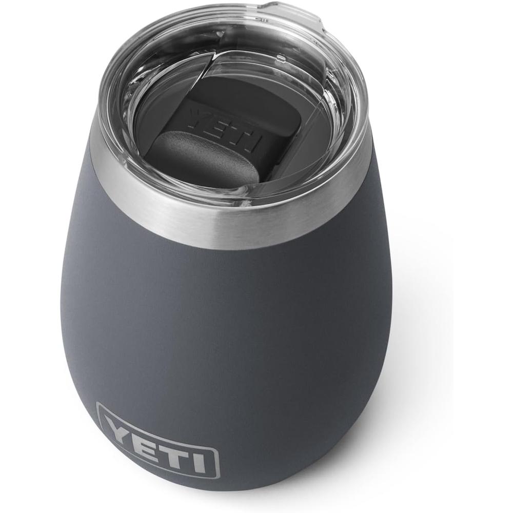 YETI RAMBLER VASO DE VINO DE 10 OZ DE ACERO INOXIDABLE CON TAPA MAGSLIDER | GRIS - 2
