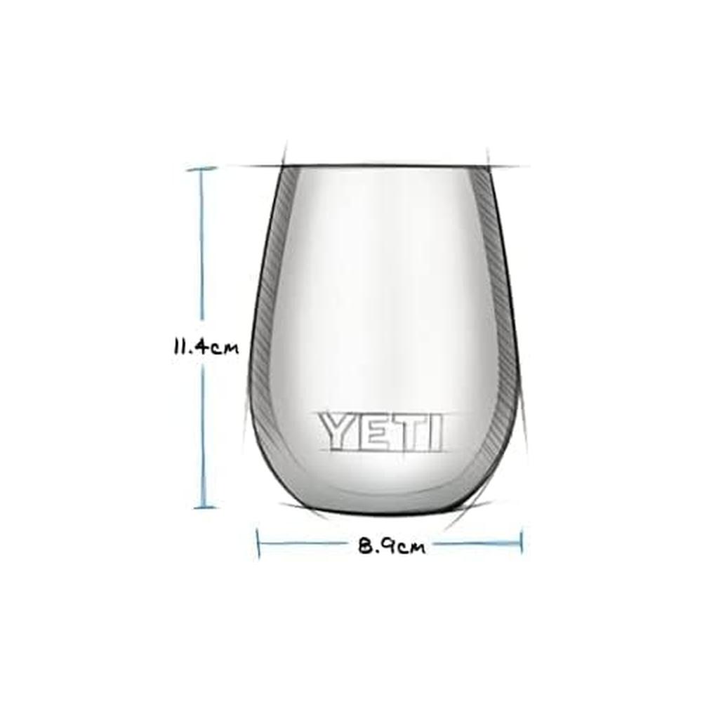 YETI RAMBLER VASO DE VINO DE 10 OZ DE ACERO INOXIDABLE CON TAPA MAGSLIDER | GRIS - 6