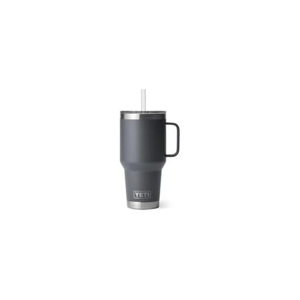 YETI RAMBLER VASO DE 35 OZ DE ACERO INOXIDABLE CON ASA Y TAPA CON SORBETE | GRIS - 2