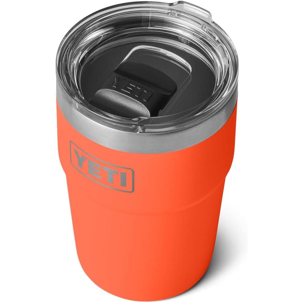 YETI RAMBLER VASO DE 16 OZ DE ACERO INOXIDABLE CON TAPA MAGSLIDER | NARANJA OSCURO - 1