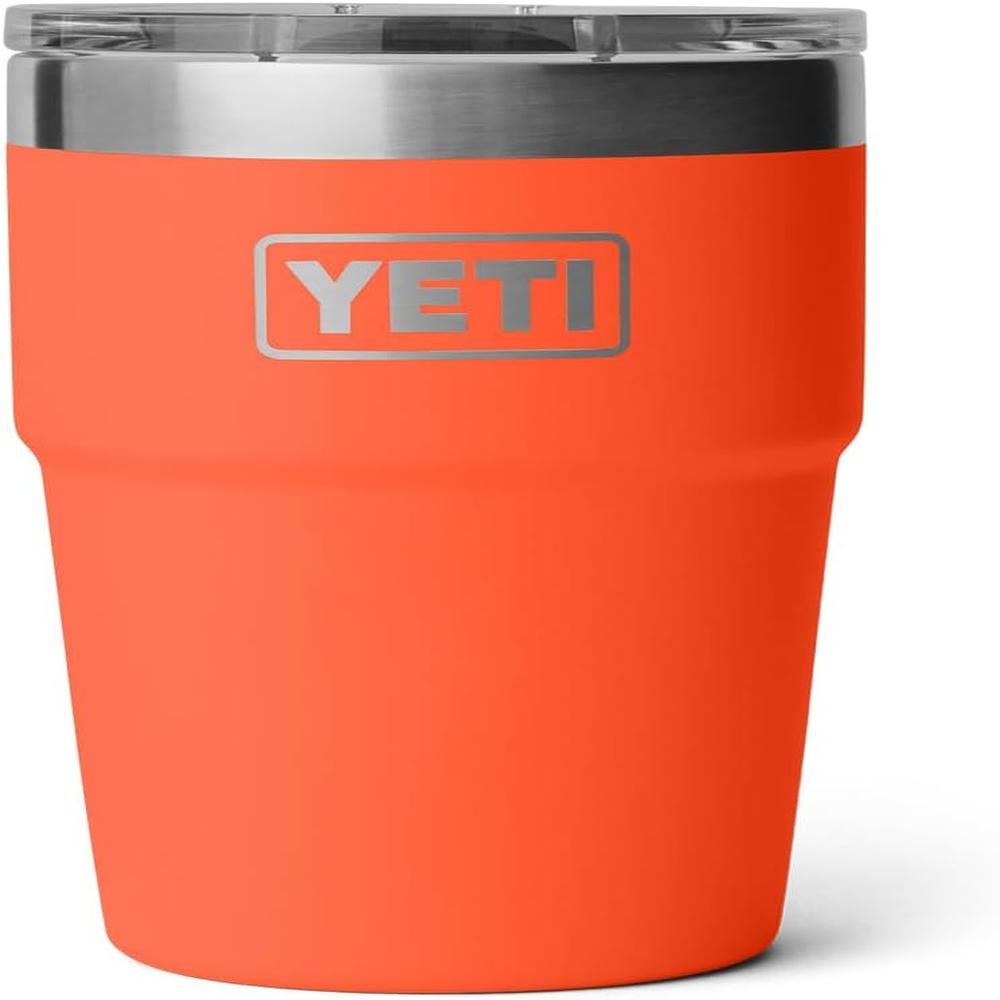 YETI RAMBLER VASO DE 16 OZ DE ACERO INOXIDABLE CON TAPA MAGSLIDER | NARANJA OSCURO - 3