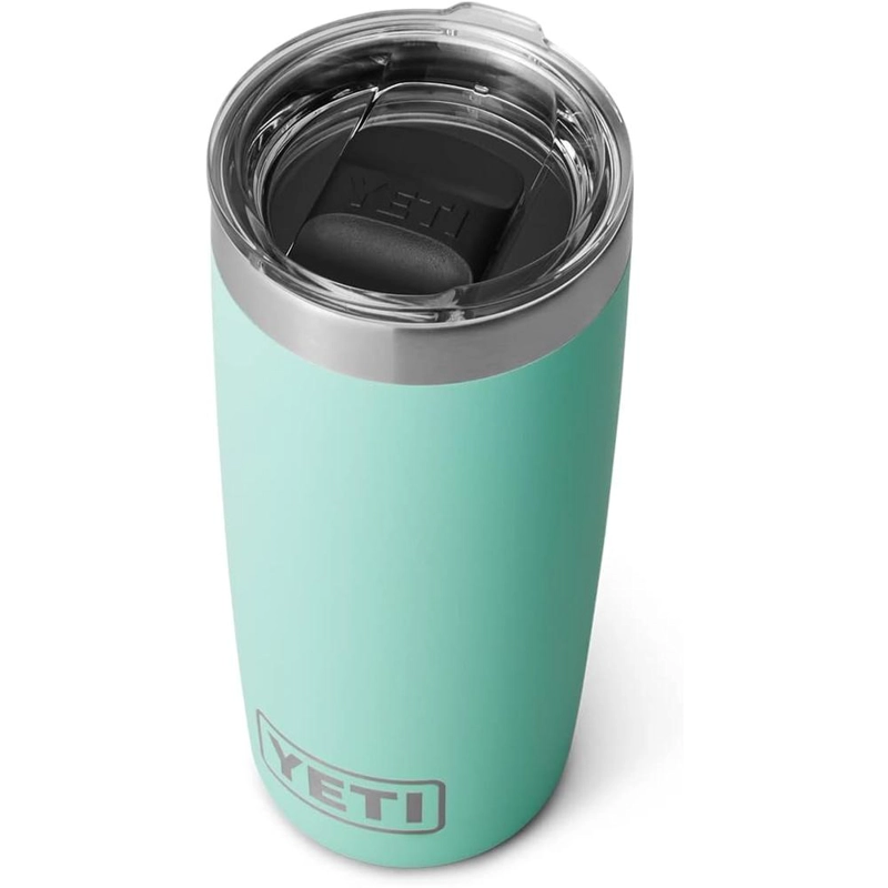 YETI RAMBLER VASO DE 10 OZ DE ACERO INOXIDABLE Y TAPA MAGSLIDER | VERDE AGUA - 1
