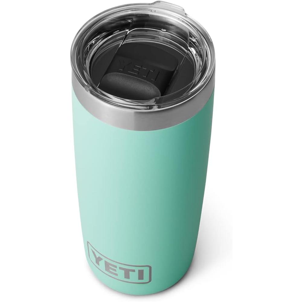 YETI RAMBLER VASO DE 10 OZ DE ACERO INOXIDABLE Y TAPA MAGSLIDER | VERDE AGUA - 1