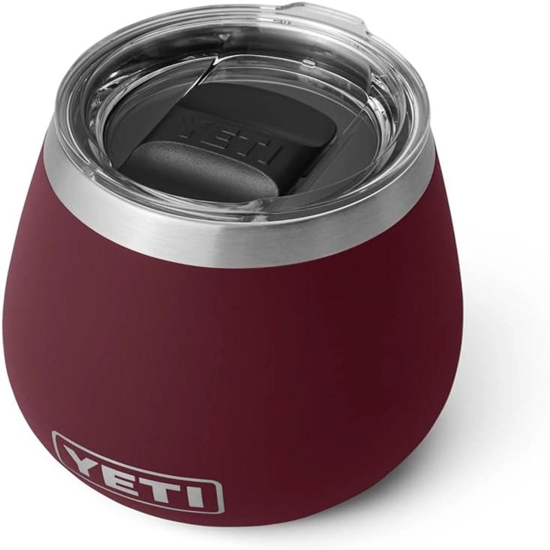 YETI RAMBLER VASO DE VINO DE 10 OZ DE ACERO INOXIDABLE CON TAPA MAGSLIDER | GUINDA - 1