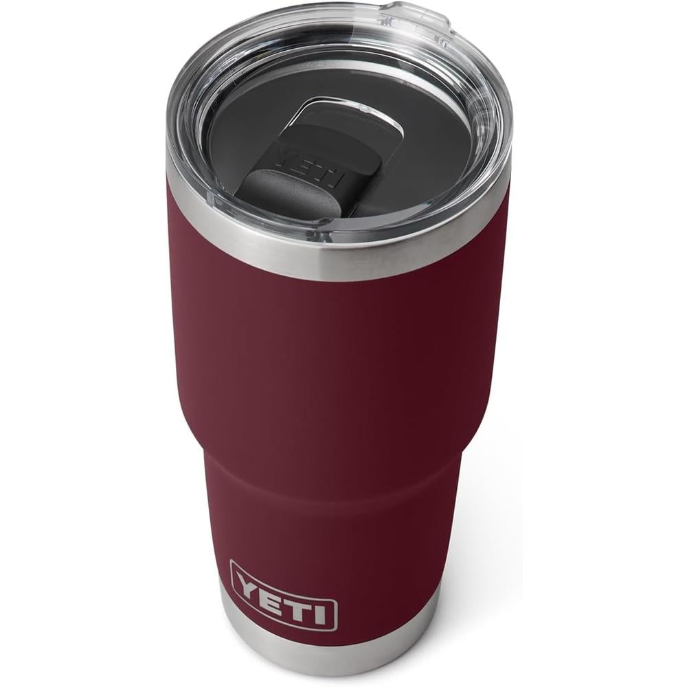 YETI RAMBLER VASO DE 30 OZ DE ACERO INOXIDABLE Y TAPA MAGSLIDER | GUINDA - 1