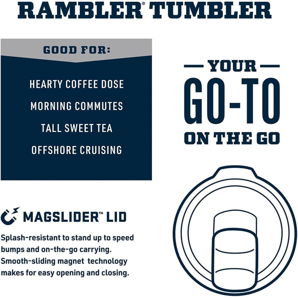 YETI RAMBLER VASO DE 30 OZ DE ACERO INOXIDABLE Y TAPA MAGSLIDER | AMARILLO - 2