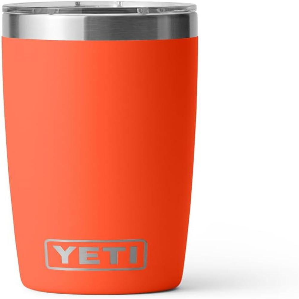 YETI RAMBLER VASO DE 10 OZ DE ACERO INOXIDABLE Y TAPA MAGSLIDER | NARANJA FUERTE - 3