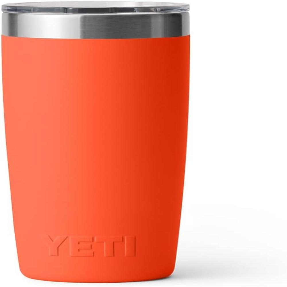 YETI RAMBLER VASO DE 10 OZ DE ACERO INOXIDABLE Y TAPA MAGSLIDER | NARANJA FUERTE - 5