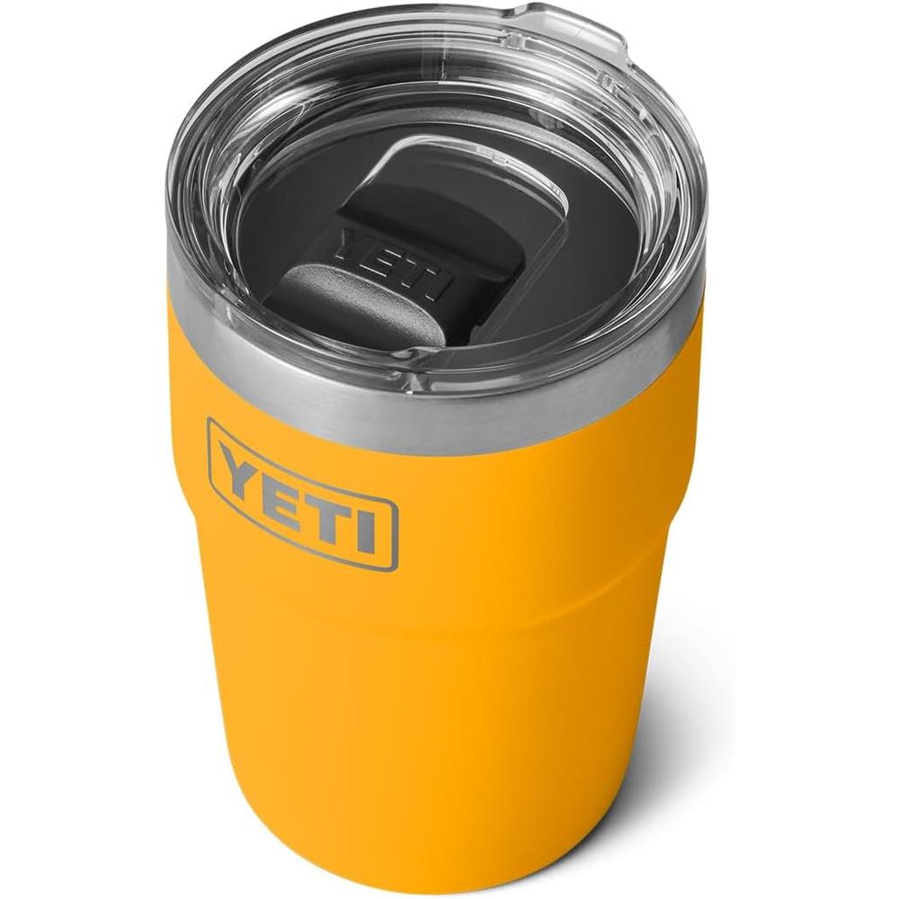 YETI RAMBLER VASO DE 16 OZ DE ACERO INOXIDABLE CON TAPA MAGSLIDER | VERDE ANARANJADO - 1