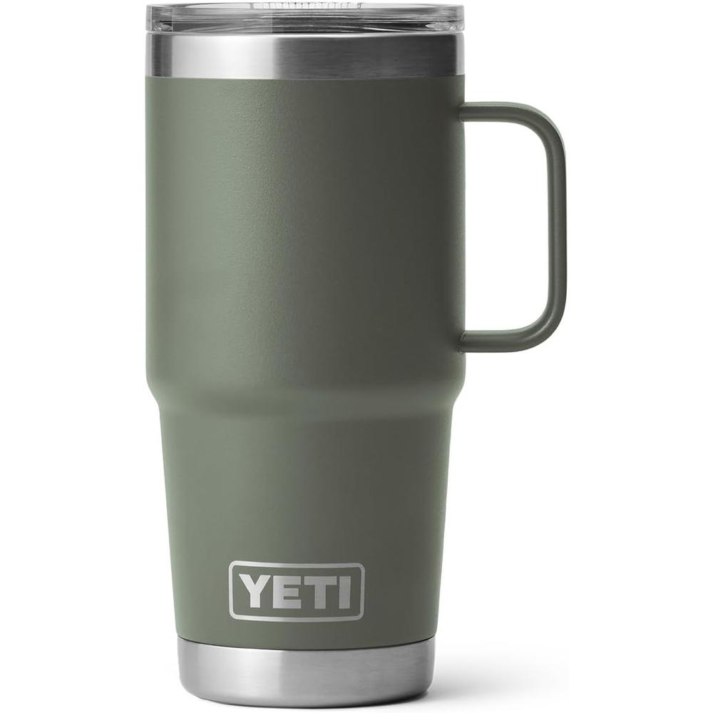 YETI RAMBLER VASO DE 20 OZ DE ACERO INOXIDABLE Y TAPA STRONGHOLD | VERDE MILITAR - 4