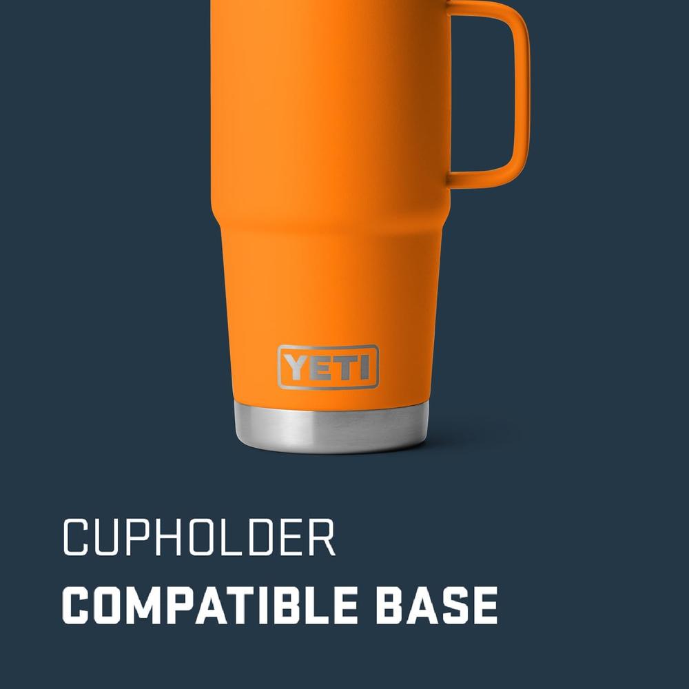 YETI RAMBLER VASO DE 20 OZ DE ACERO INOXIDABLE Y TAPA STRONGHOLD | NARANJA - 3