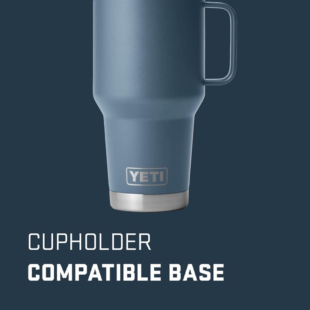 YETI RAMBLER VASO DE 30 OZ DE ACERO INOXIDABLE Y TAPA STRONGHOLD | AZUL ACERO - 2