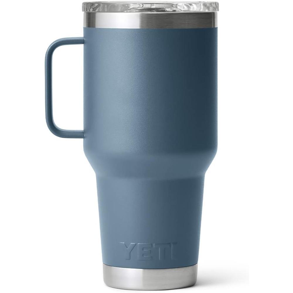YETI RAMBLER VASO DE 30 OZ DE ACERO INOXIDABLE Y TAPA STRONGHOLD | AZUL ACERO - 3