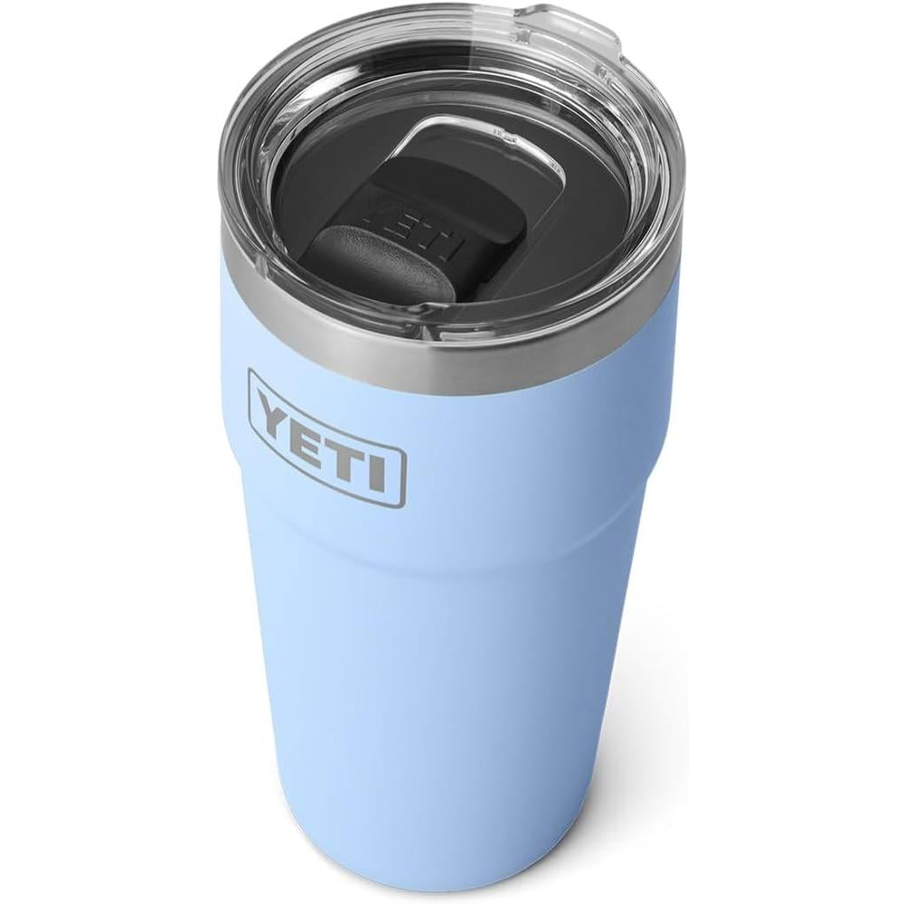 YETI RAMBLER VASO DE 20 OZ DE ACERO INOXIDABLE Y TAPA MAGSLIDER | NEGRO CELESTE - 1