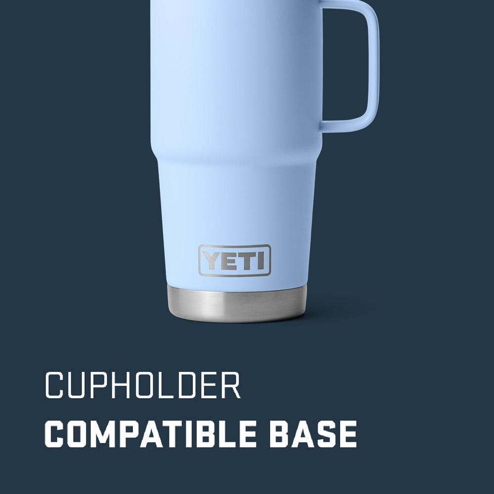 YETI RAMBLER VASO DE 20 OZ DE ACERO INOXIDABLE Y TAPA STRONGHOLD | CELESTE - 3