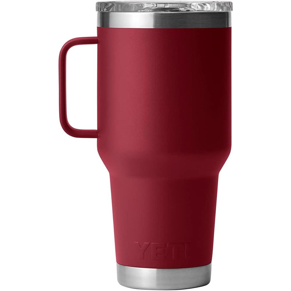YETI RAMBLER VASO DE 30 OZ DE ACERO INOXIDABLE Y TAPA STRONGHOLD | ROJO OSCURO - 3
