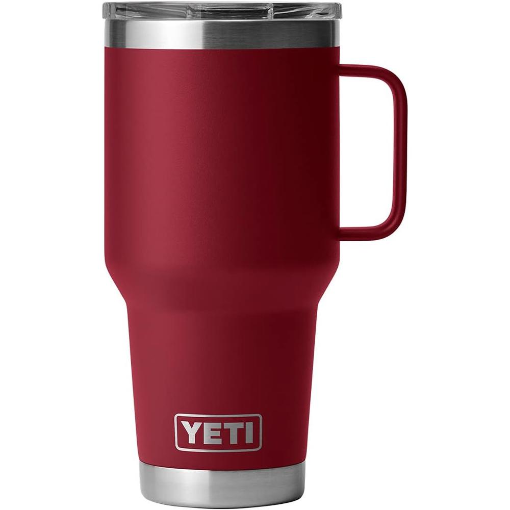YETI RAMBLER VASO DE 30 OZ DE ACERO INOXIDABLE Y TAPA STRONGHOLD | ROJO OSCURO - 5
