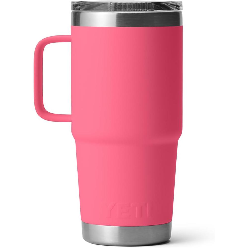 YETI RAMBLER VASO DE 20 OZ DE ACERO INOXIDABLE Y TAPA STRONGHOLD | ROSA FUERTE - 6