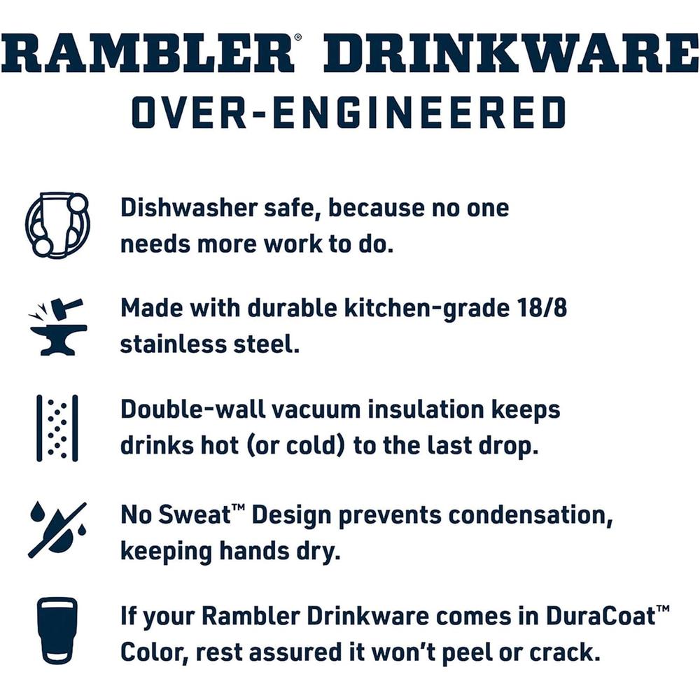 YETI RAMBLER VASO DE 30 OZ DE ACERO INOXIDABLE CON TAPA MAGSLIDER | GUINDA - 4