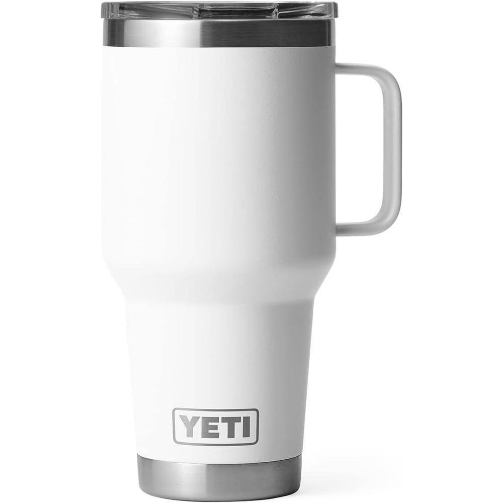 YETI RAMBLER VASO DE 30 OZ DE ACERO INOXIDABLE Y TAPA STRONGHOLD | BLANCO - 3