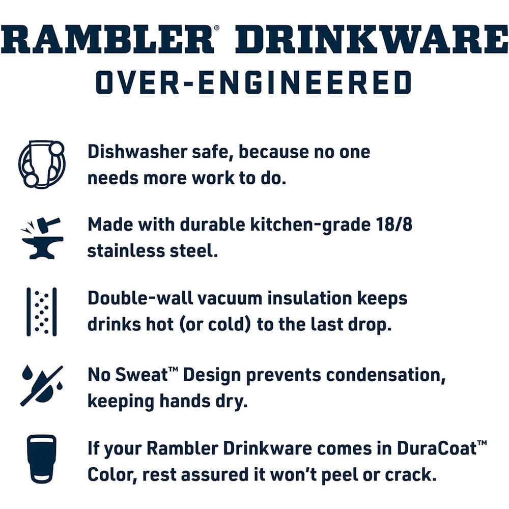 YETI RAMBLER VASO DE 20 OZ DE ACERO INOXIDABLE Y TAPA MAGSLIDER | VIOLETA - 4