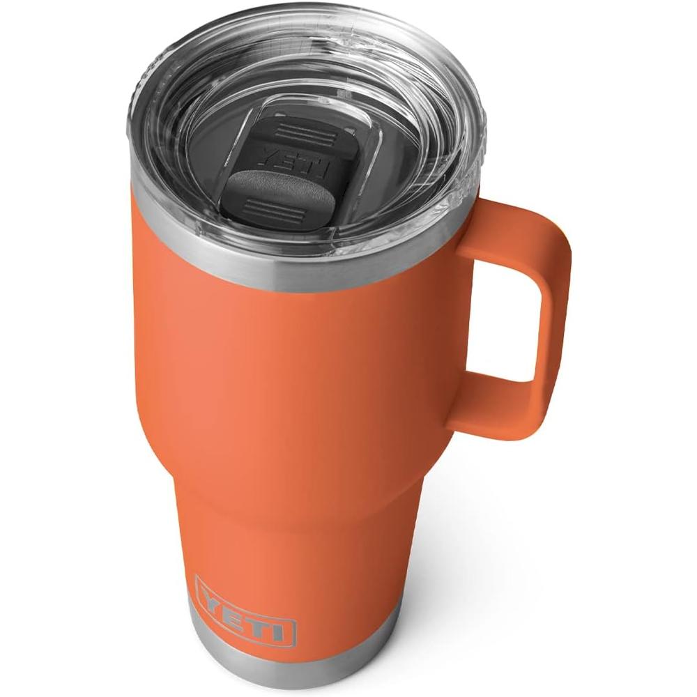 YETI RAMBLER VASO DE 30 OZ DE ACERO INOXIDABLE Y TAPA STRONGHOLD | NARANJA ARCILLA - 1