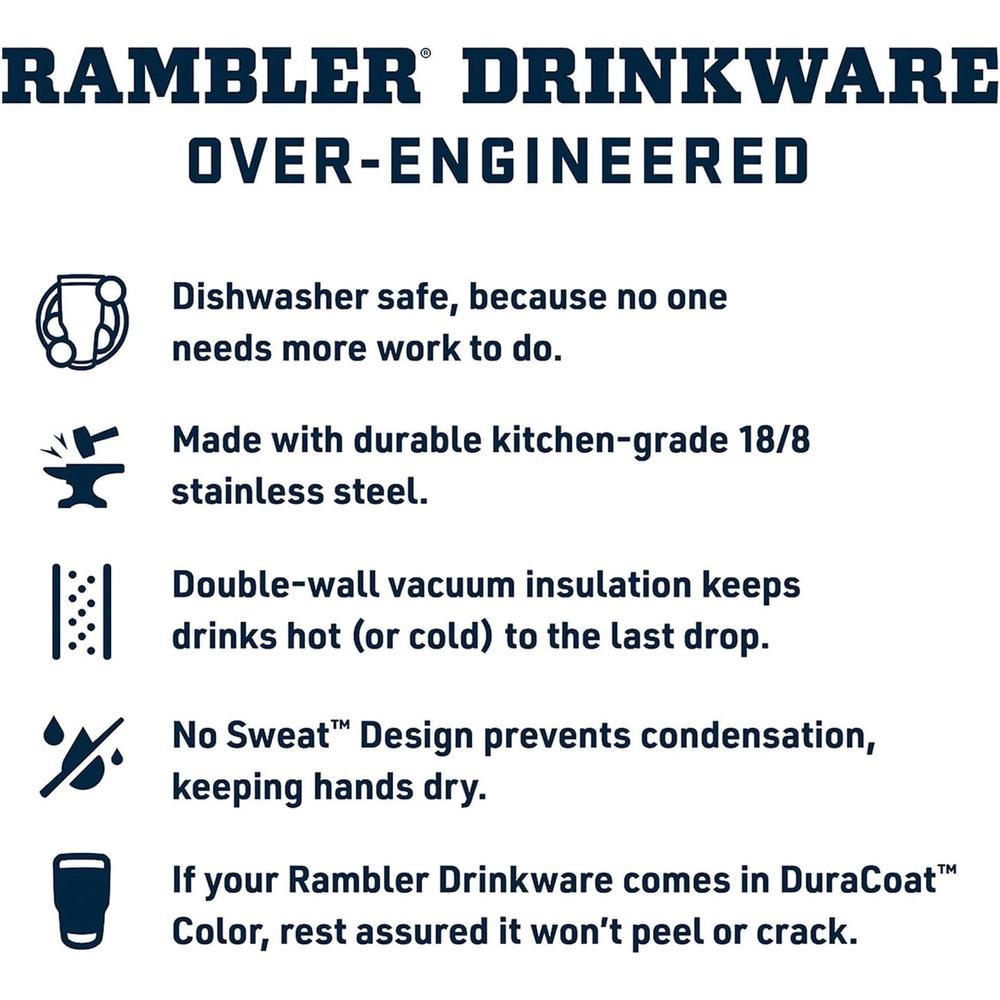 YETI RAMBLER VASO DE 30 OZ DE ACERO INOXIDABLE CON TAPA MAGSLIDER | PALO ROSA - 4