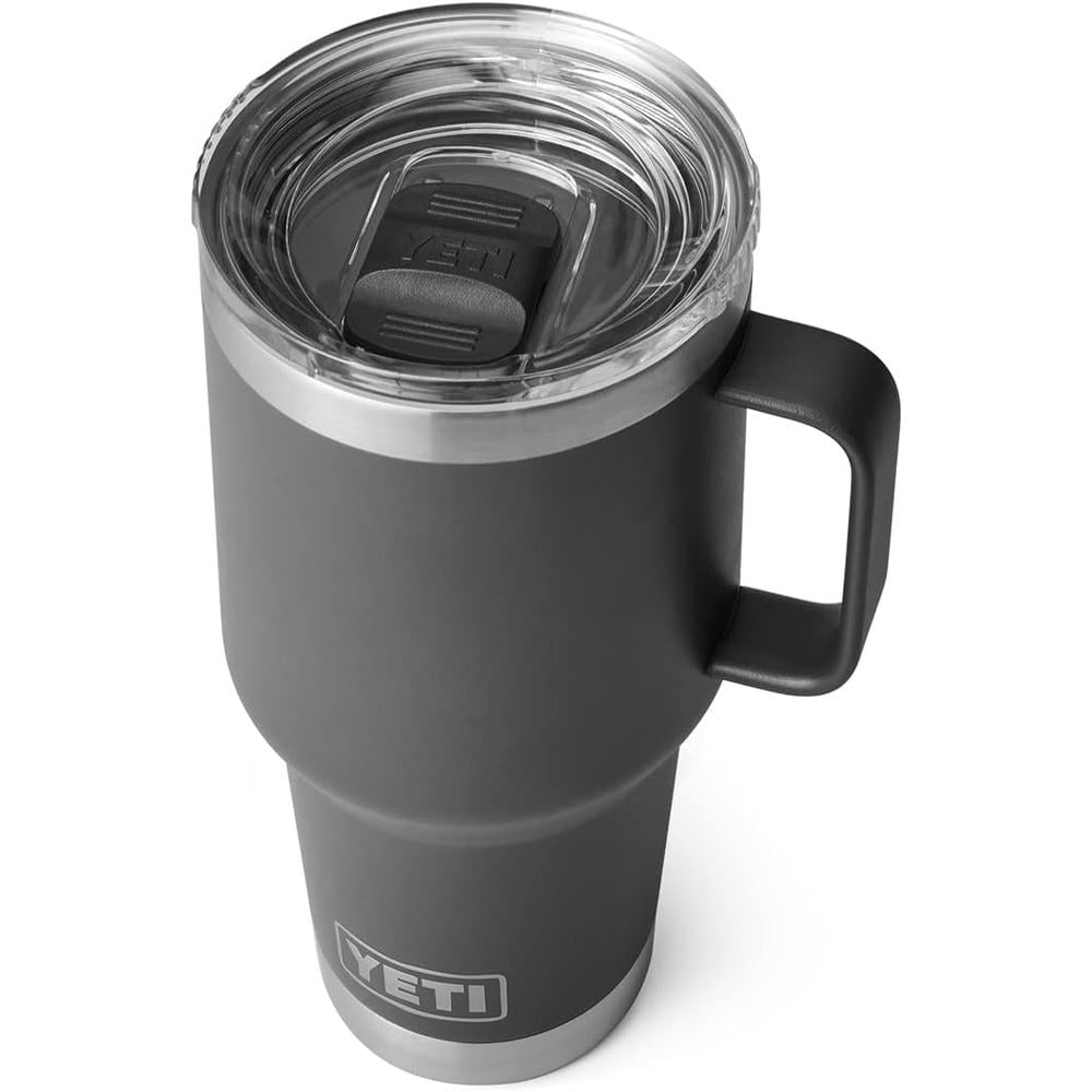 YETI RAMBLER VASO DE 30 OZ DE ACERO INOXIDABLE Y TAPA STRONGHOLD | CARBÓN - 1