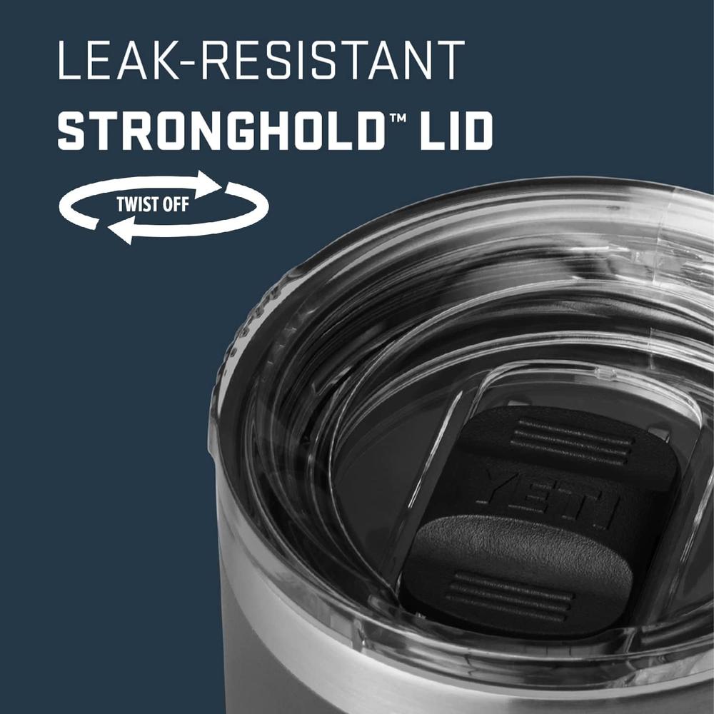 YETI RAMBLER VASO DE 30 OZ DE ACERO INOXIDABLE Y TAPA STRONGHOLD | CARBÓN - 4