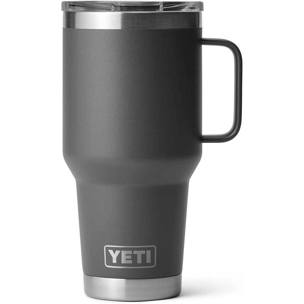 YETI RAMBLER VASO DE 30 OZ DE ACERO INOXIDABLE Y TAPA STRONGHOLD | CARBÓN - 5