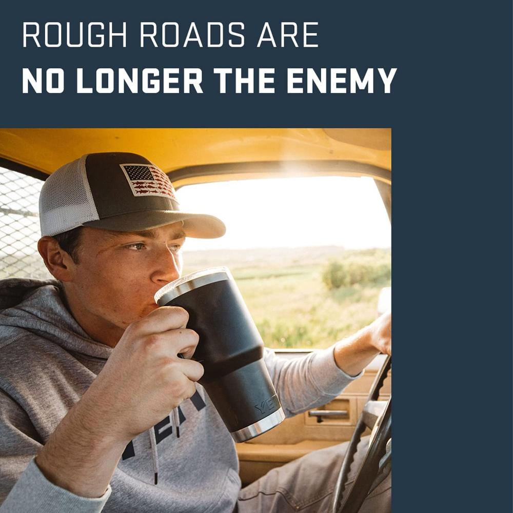 YETI RAMBLER VASO DE 30 OZ DE ACERO INOXIDABLE Y TAPA STRONGHOLD | CARBÓN - 6