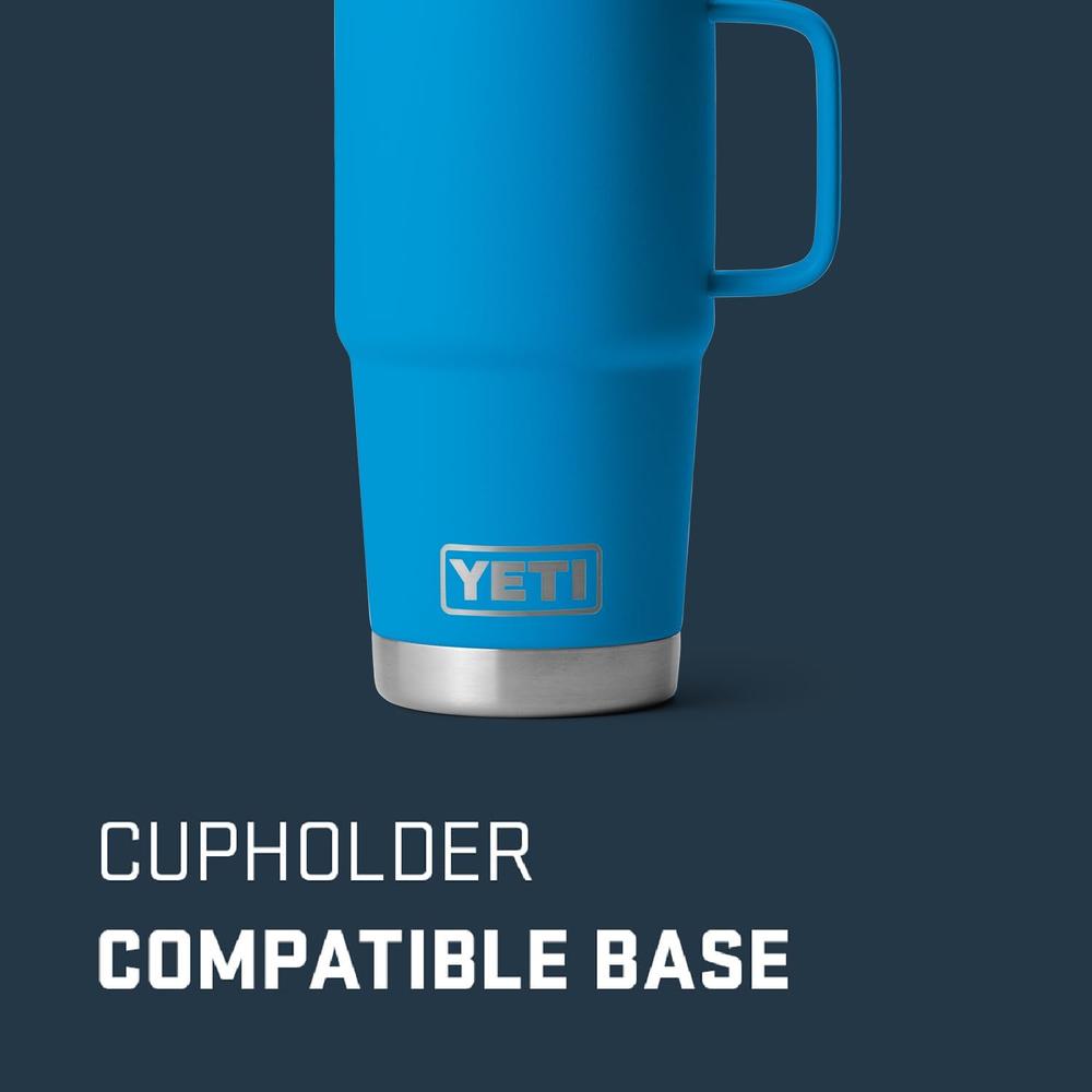 YETI RAMBLER VASO DE 20 OZ DE ACERO INOXIDABLE Y TAPA STRONGHOLD | AZUL - 3