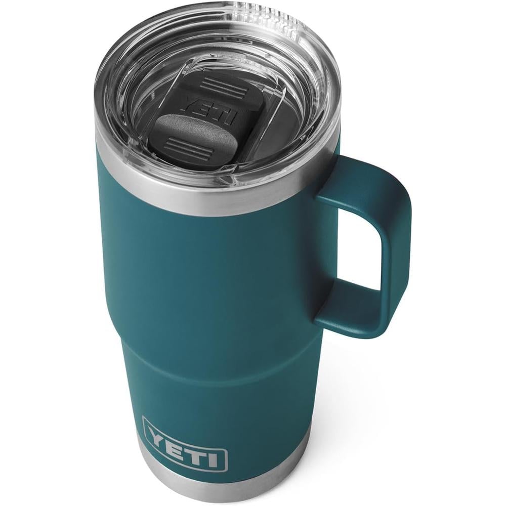 YETI RAMBLER VASO DE 20 OZ DE ACERO INOXIDABLE Y TAPA STRONGHOLD | VERDE JADE - 1