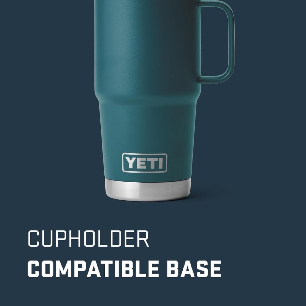 YETI RAMBLER VASO DE 20 OZ DE ACERO INOXIDABLE Y TAPA STRONGHOLD | VERDE JADE - 3