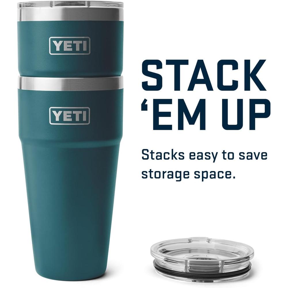 YETI RAMBLER VASO DE 30 OZ DE ACERO INOXIDABLE CON TAPA MAGSLIDER | VERDE JADE - 6