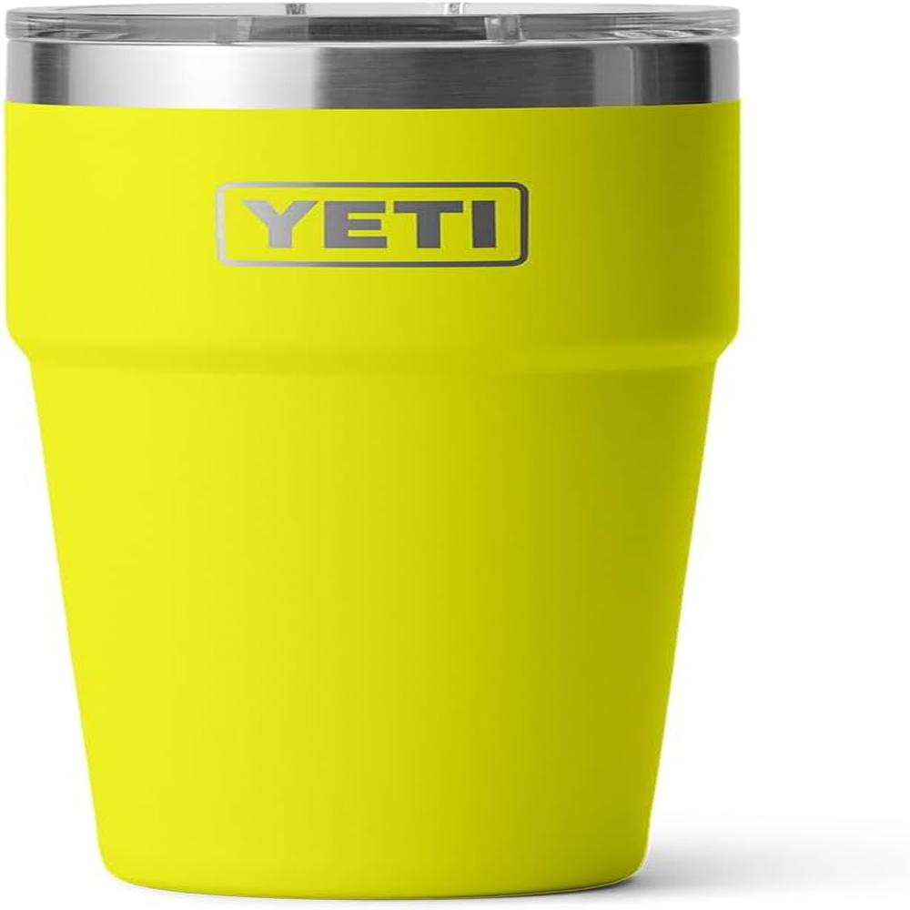 YETI RAMBLER VASO DE 20 OZ DE ACERO INOXIDABLE Y TAPA MAGSLIDER | NEGRO AMARILLO - 3