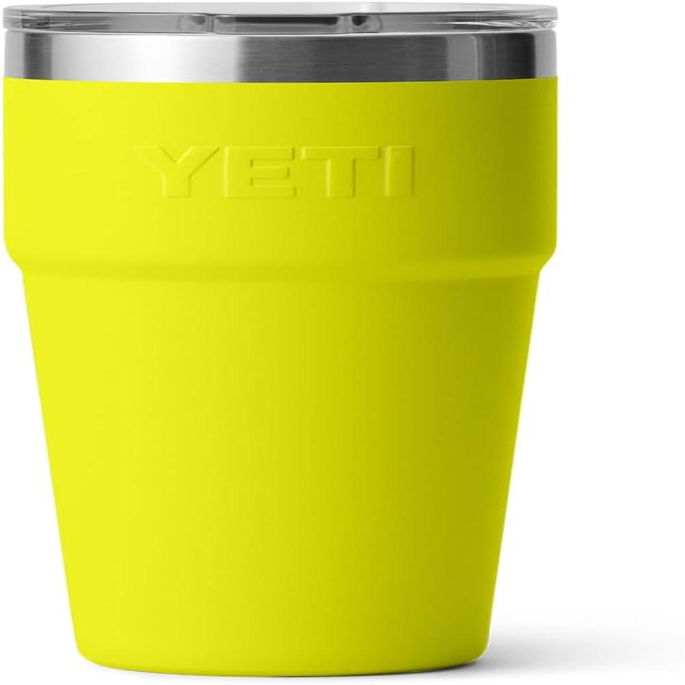 YETI RAMBLER VASO DE 20 OZ DE ACERO INOXIDABLE Y TAPA MAGSLIDER | NEGRO AMARILLO - 5