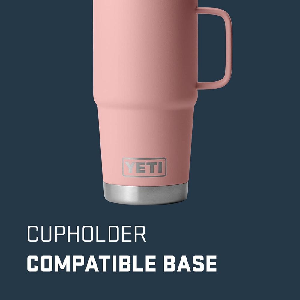 YETI RAMBLER VASO DE 20 OZ DE ACERO INOXIDABLE Y TAPA STRONGHOLD | PALO ROSA - 2