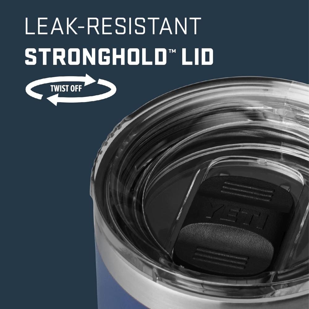 YETI RAMBLER VASO DE 20 OZ DE ACERO INOXIDABLE Y TAPA STRONGHOLD | PALO ROSA - 4