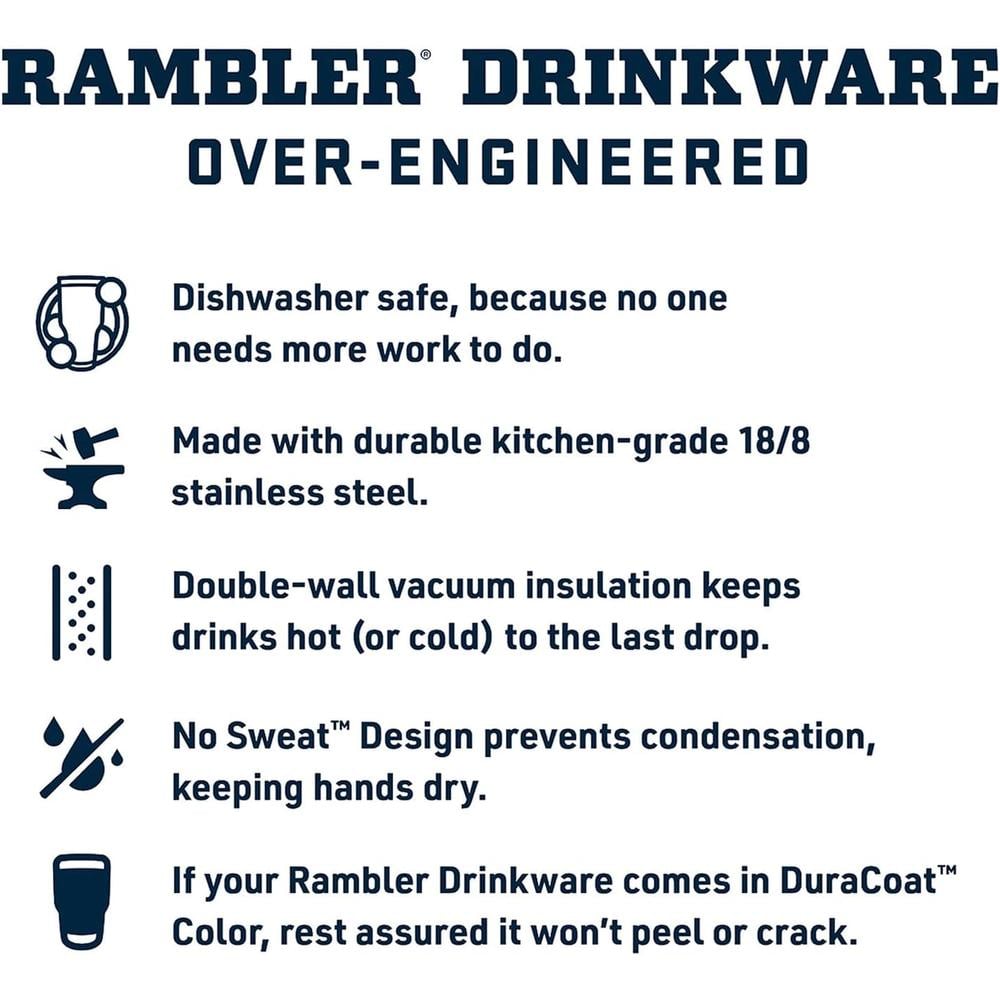 YETI RAMBLER VASO DE 30 OZ DE ACERO INOXIDABLE CON TAPA MAGSLIDER | BLANCO - 4