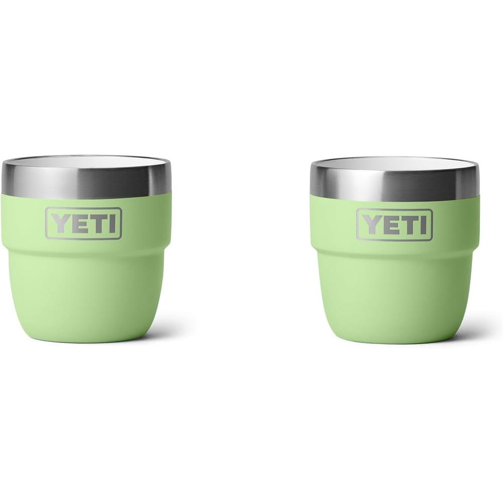 YETI RAMBLER PACK 2 VASOS S DE 4 OZ DE ACERO INOXIDABLE PARA EXPRESO | VERDE LIMÓN - 1