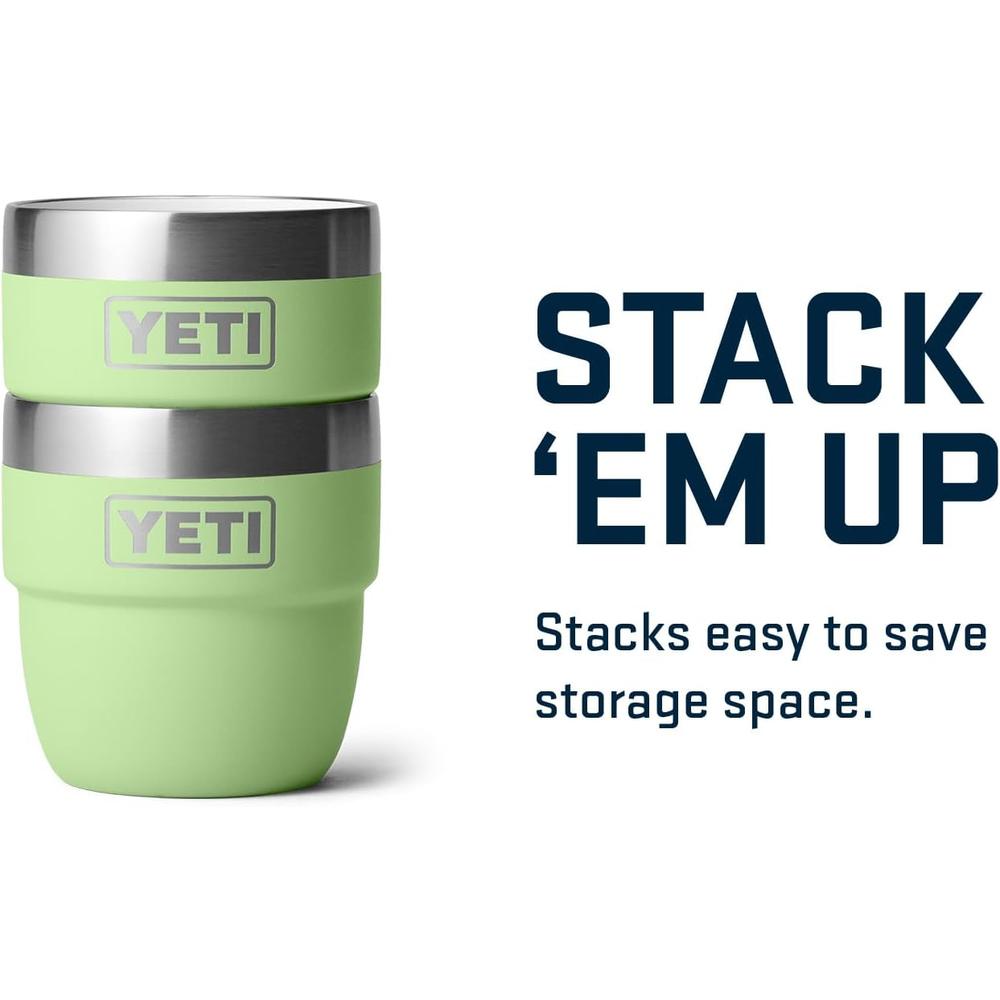 YETI RAMBLER PACK 2 VASOS S DE 4 OZ DE ACERO INOXIDABLE PARA EXPRESO | VERDE LIMÓN - 5