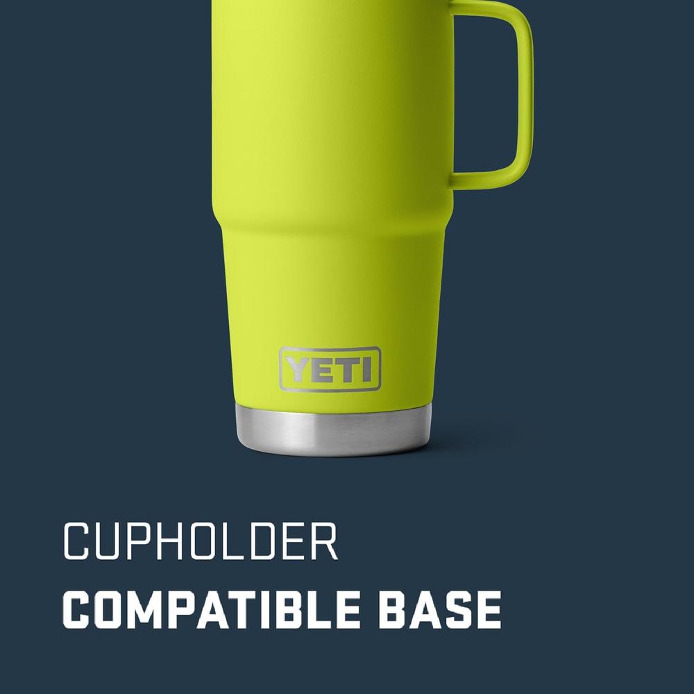 YETI RAMBLER VASO DE 20 OZ DE ACERO INOXIDABLE Y TAPA STRONGHOLD | VERDE LIMA - 3