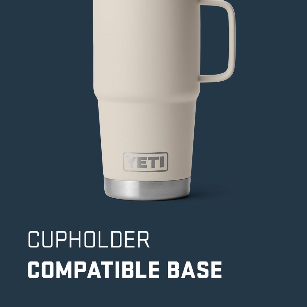 YETI RAMBLER VASO DE 20 OZ DE ACERO INOXIDABLE Y TAPA STRONGHOLD | BEIGE - 3
